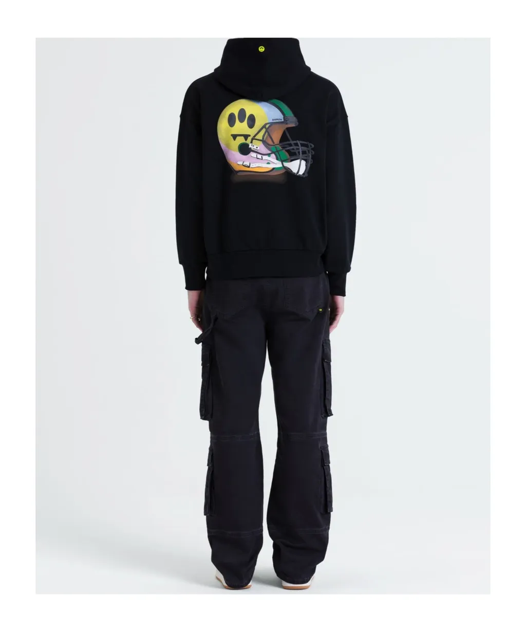Mid-Rise Straight-Leg Cargo Trousers