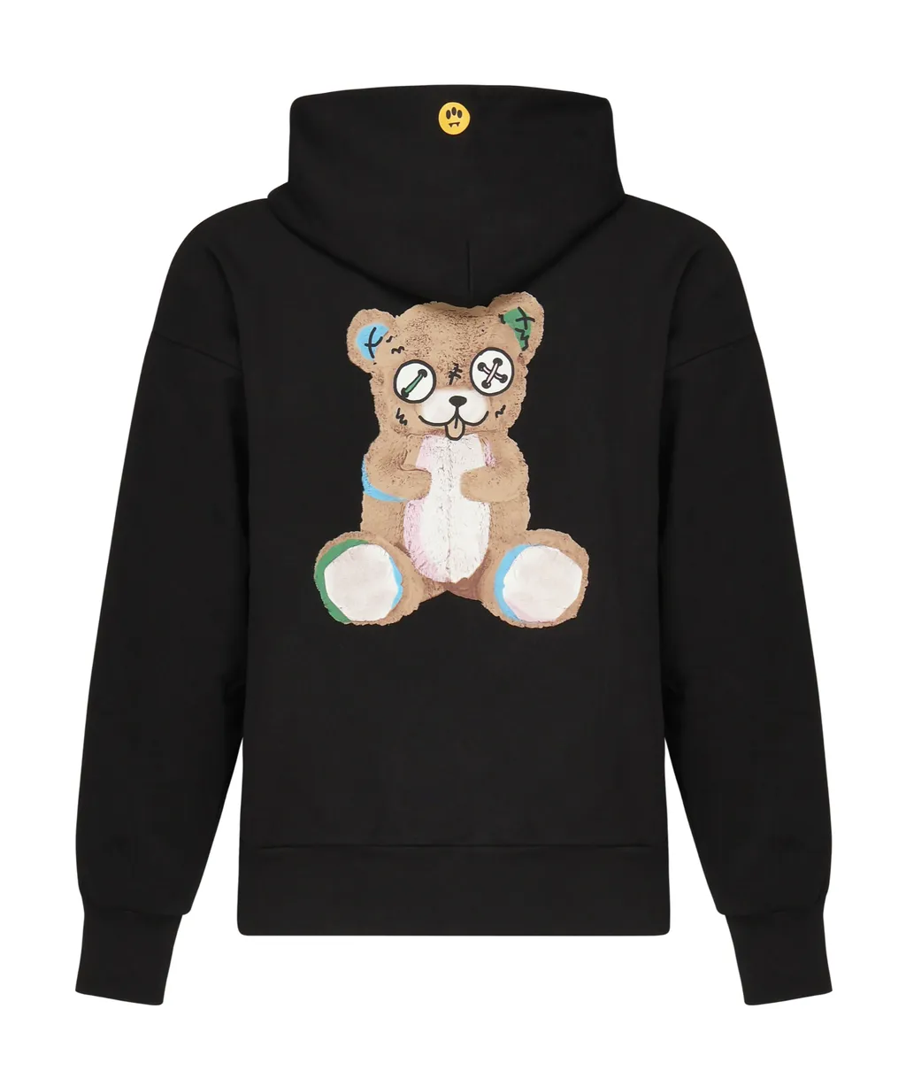 Logo Printed Long-Sleeved Hoodie