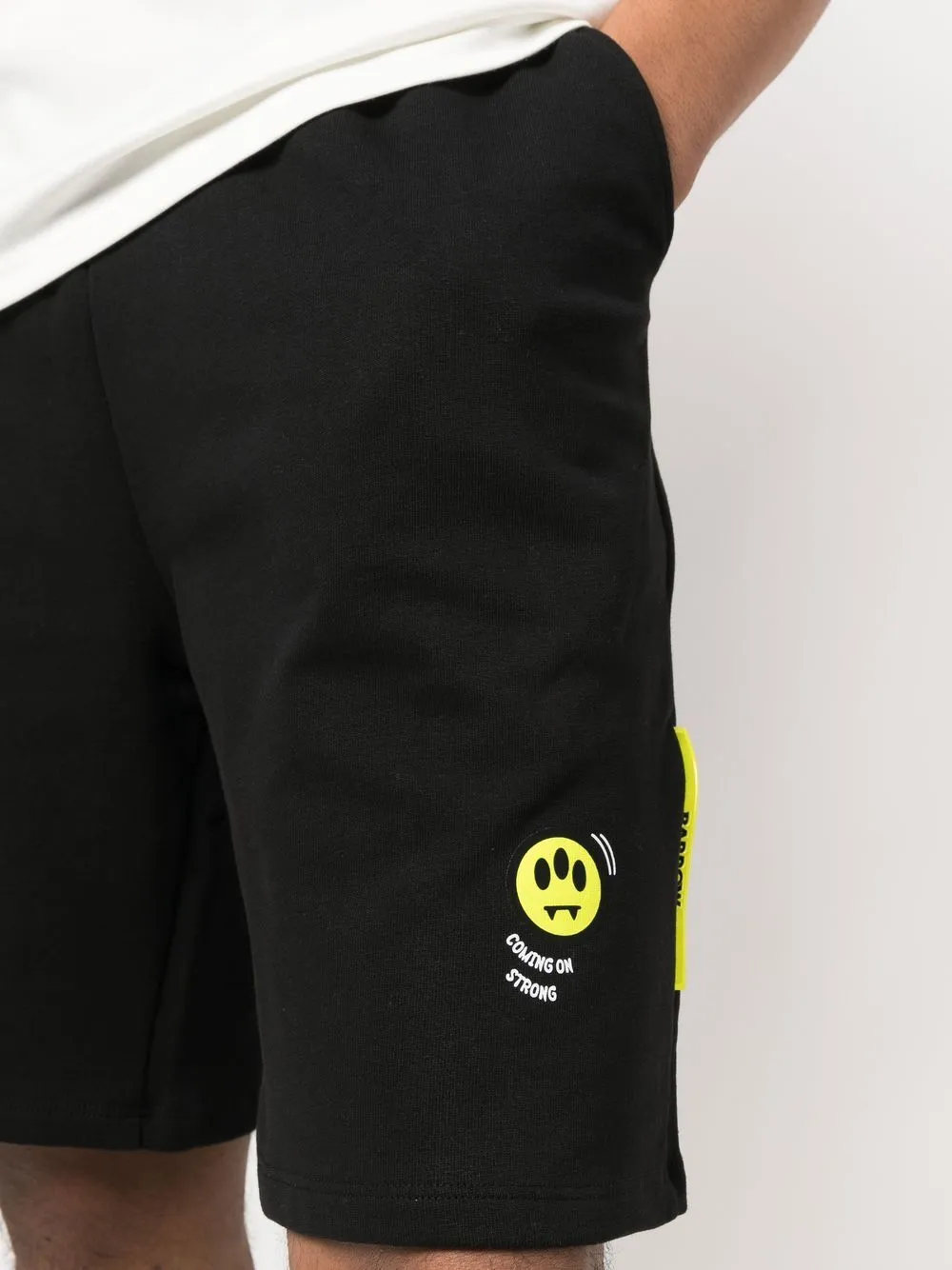Logo Printed Straight Hem Shorts