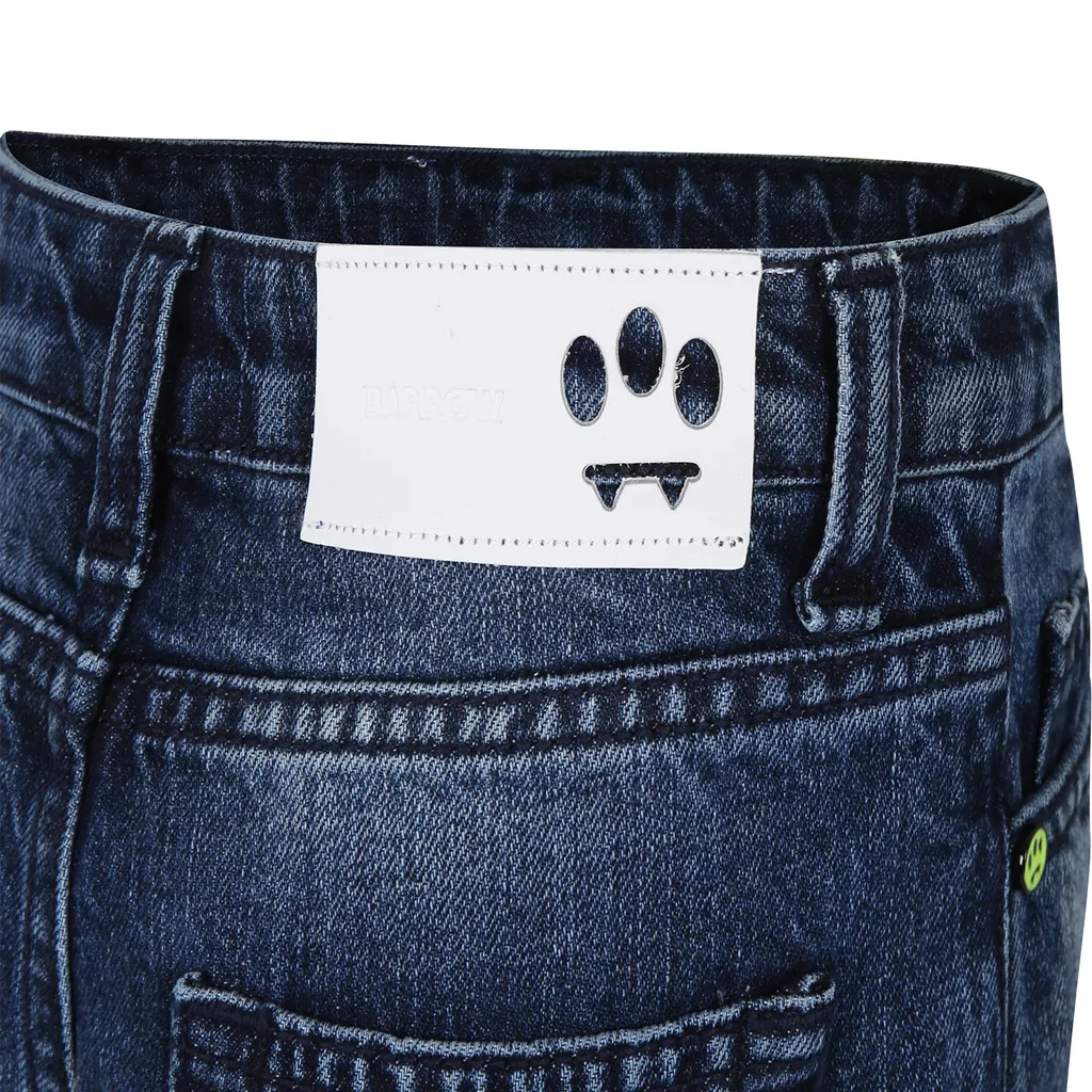 Straight-Leg Ripped Jeans