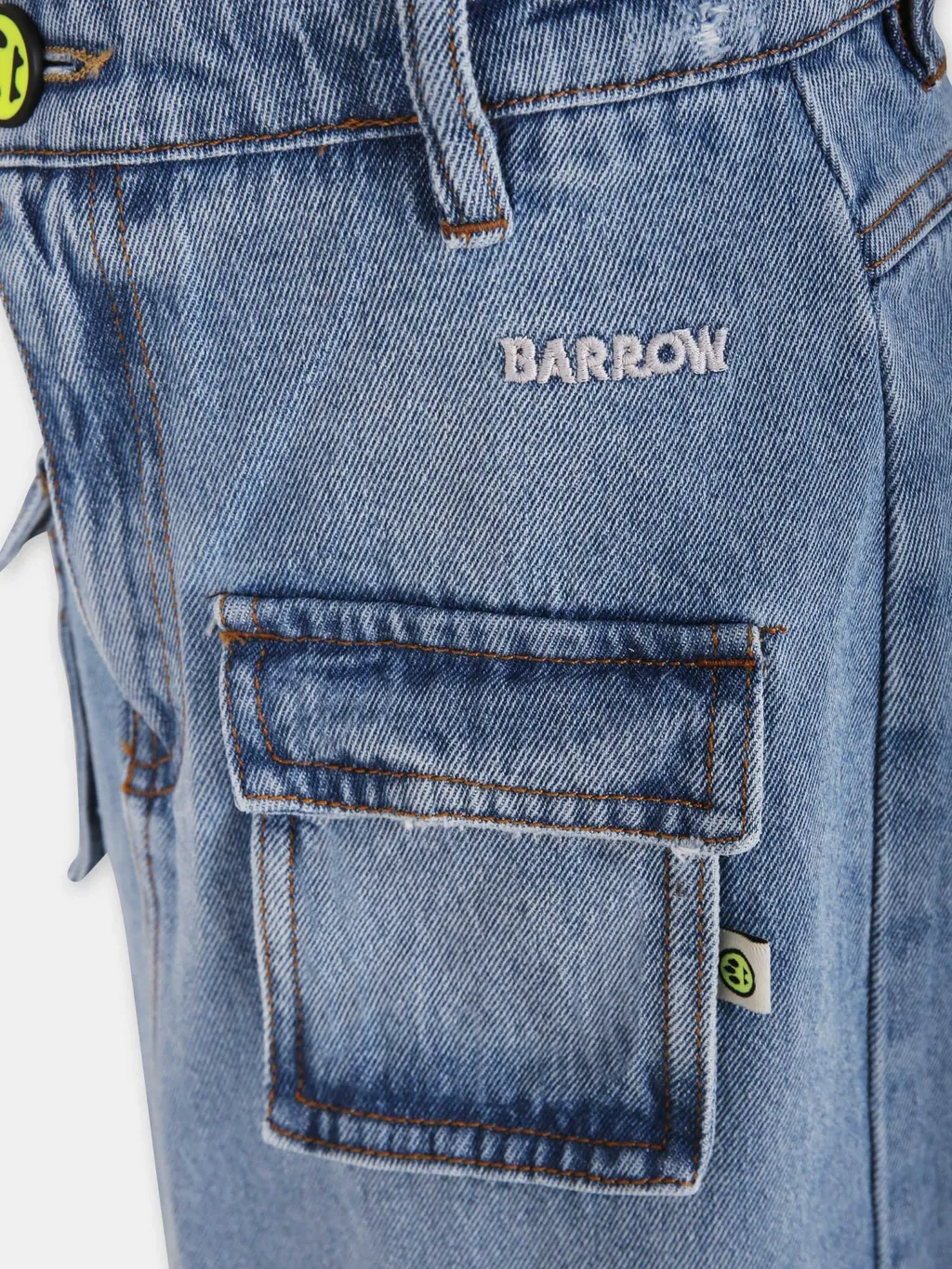 Slit Detailed Distressed Denim Skirt