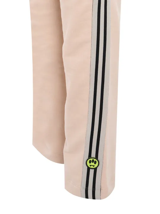 Logo-Print Trousers With Stripe Detailing