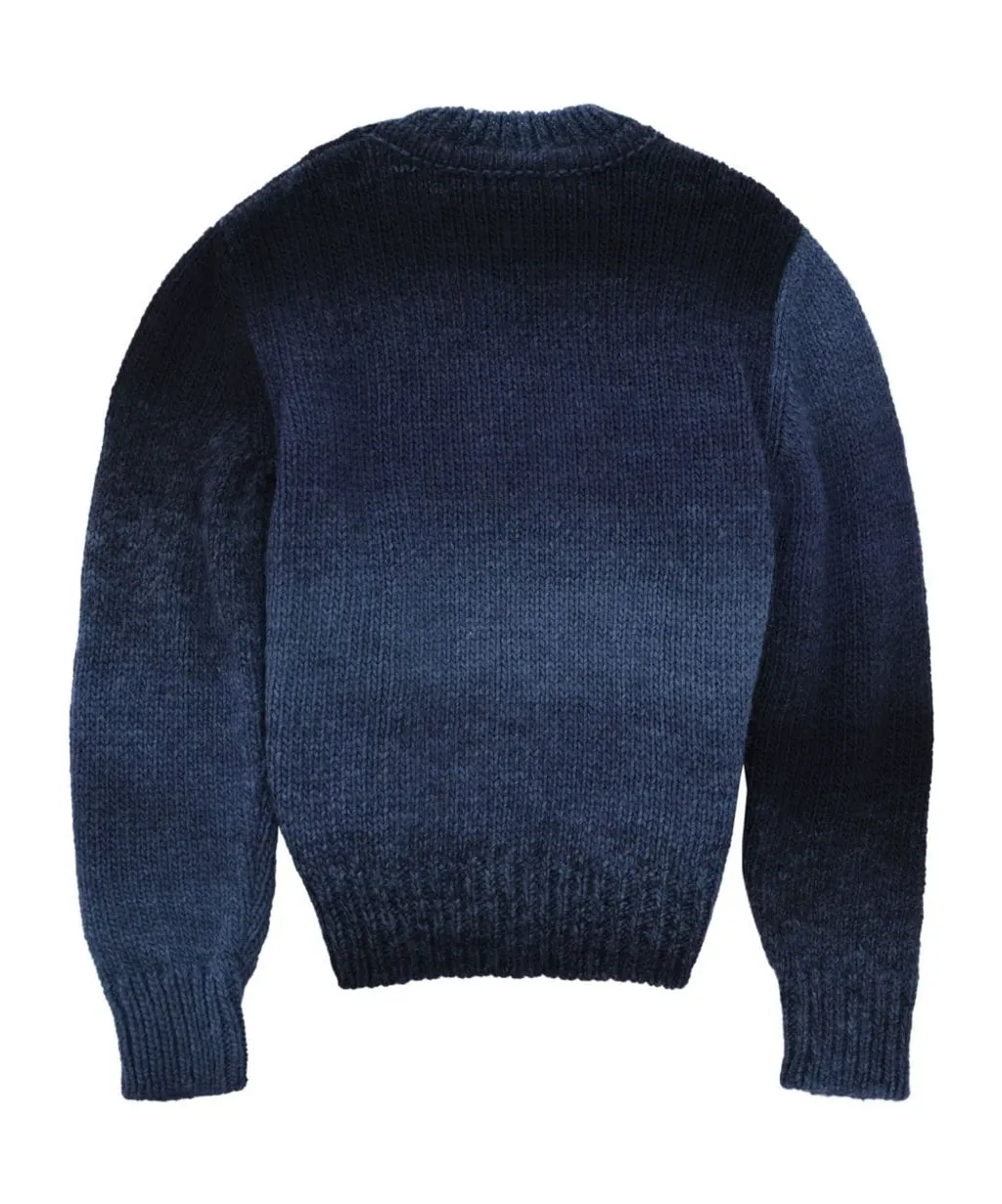 Kids Logo Embroidered Fade Effect Jumper