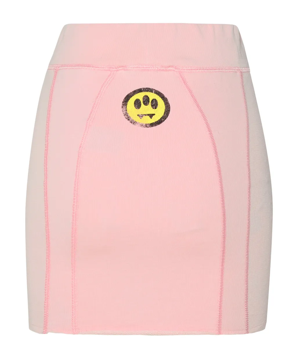 Logo Spliced Skirt