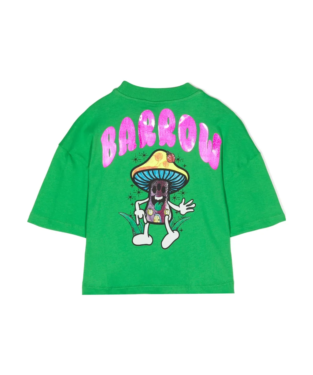 Logo-Print Cotton Crop Top