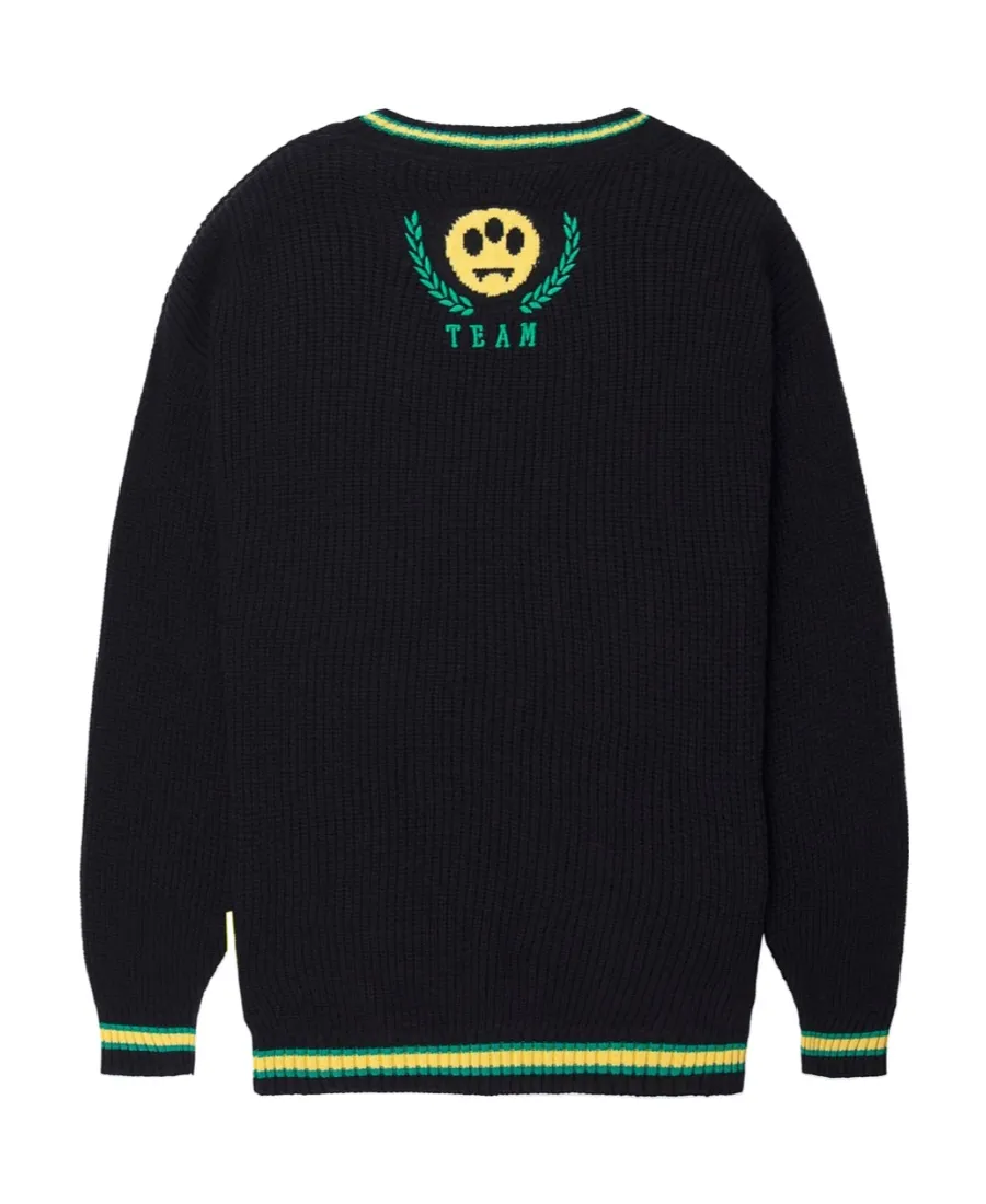 Logo Embroidery Knit Sweater