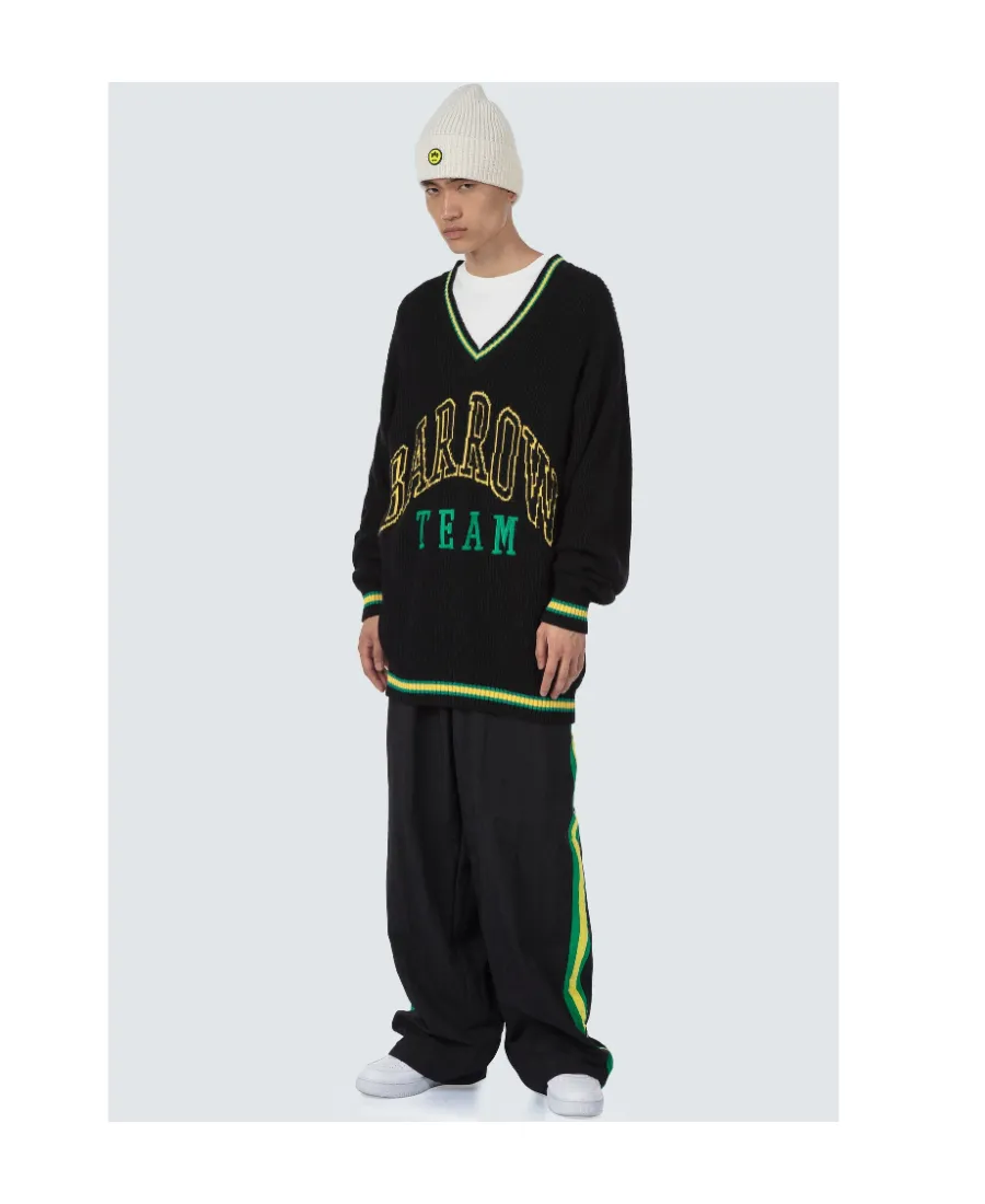 Logo Embroidery Knit Sweater