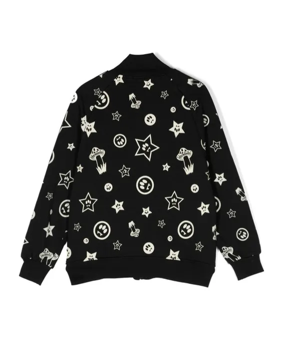 Logo-Print Zip-Up Sweatshirt