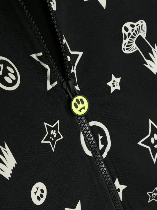 Logo-Print Zip-Up Sweatshirt