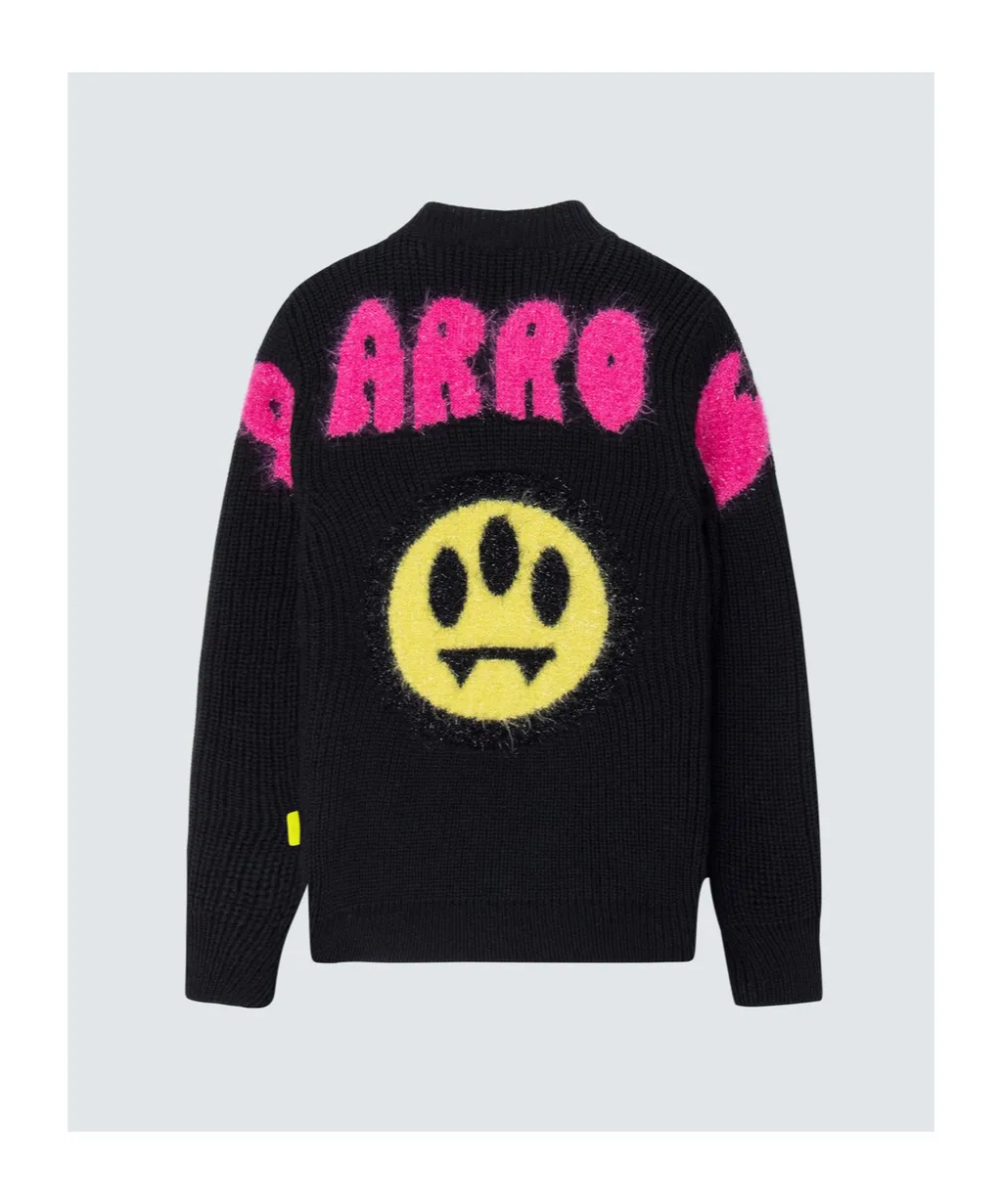 Crew-Neck Intarsia-Knit Sweatshirt