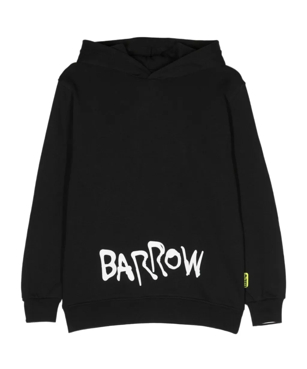 Bear-Print Cotton Hoodie