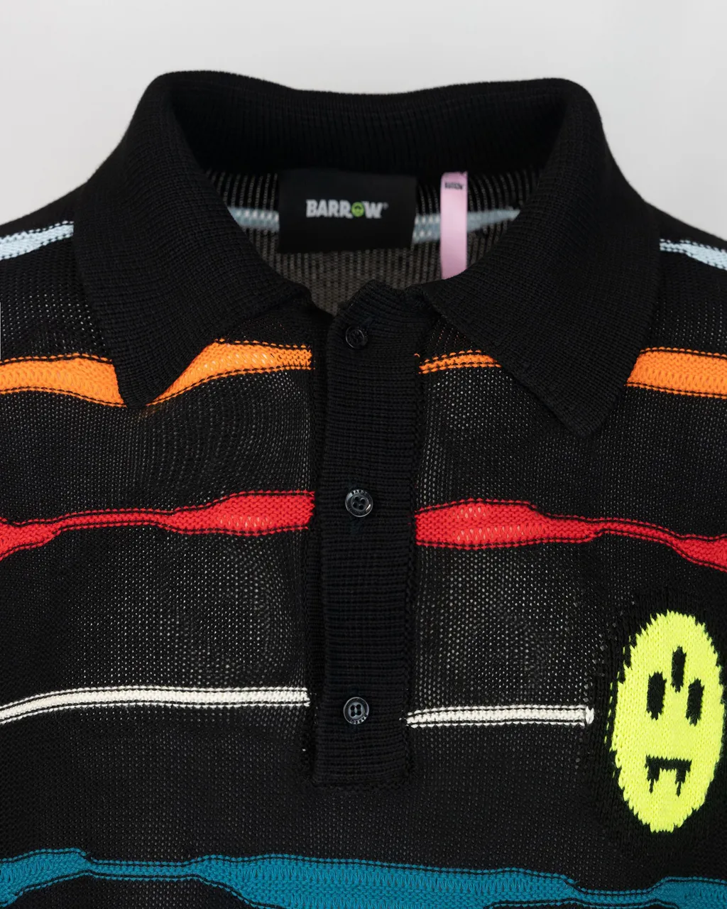 Contrast-Striped Polo Shirt