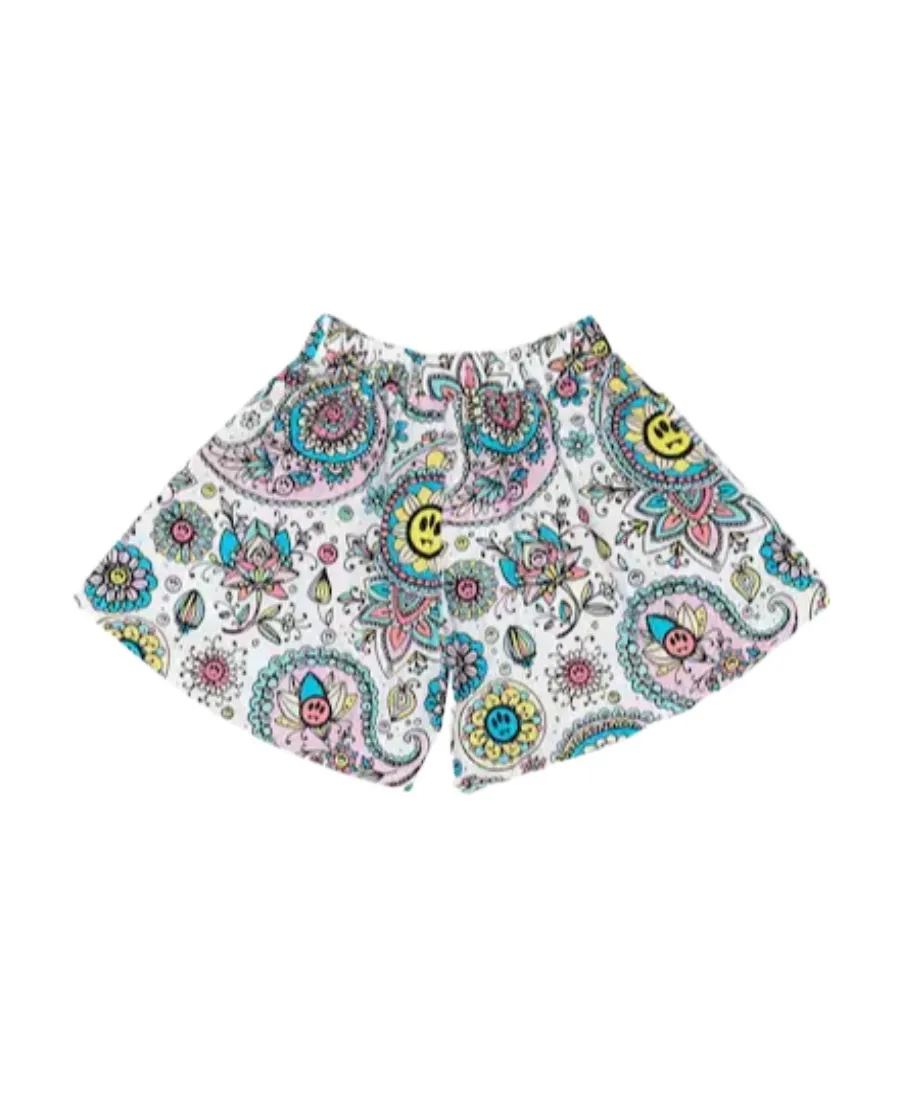 Paisley-Print Elasticated Shorts