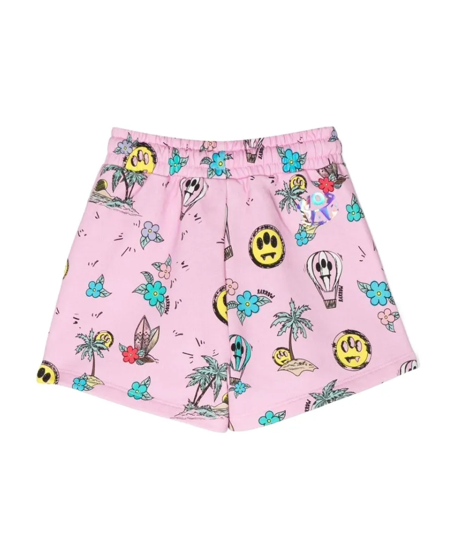 Graphic-Print Track Shorts