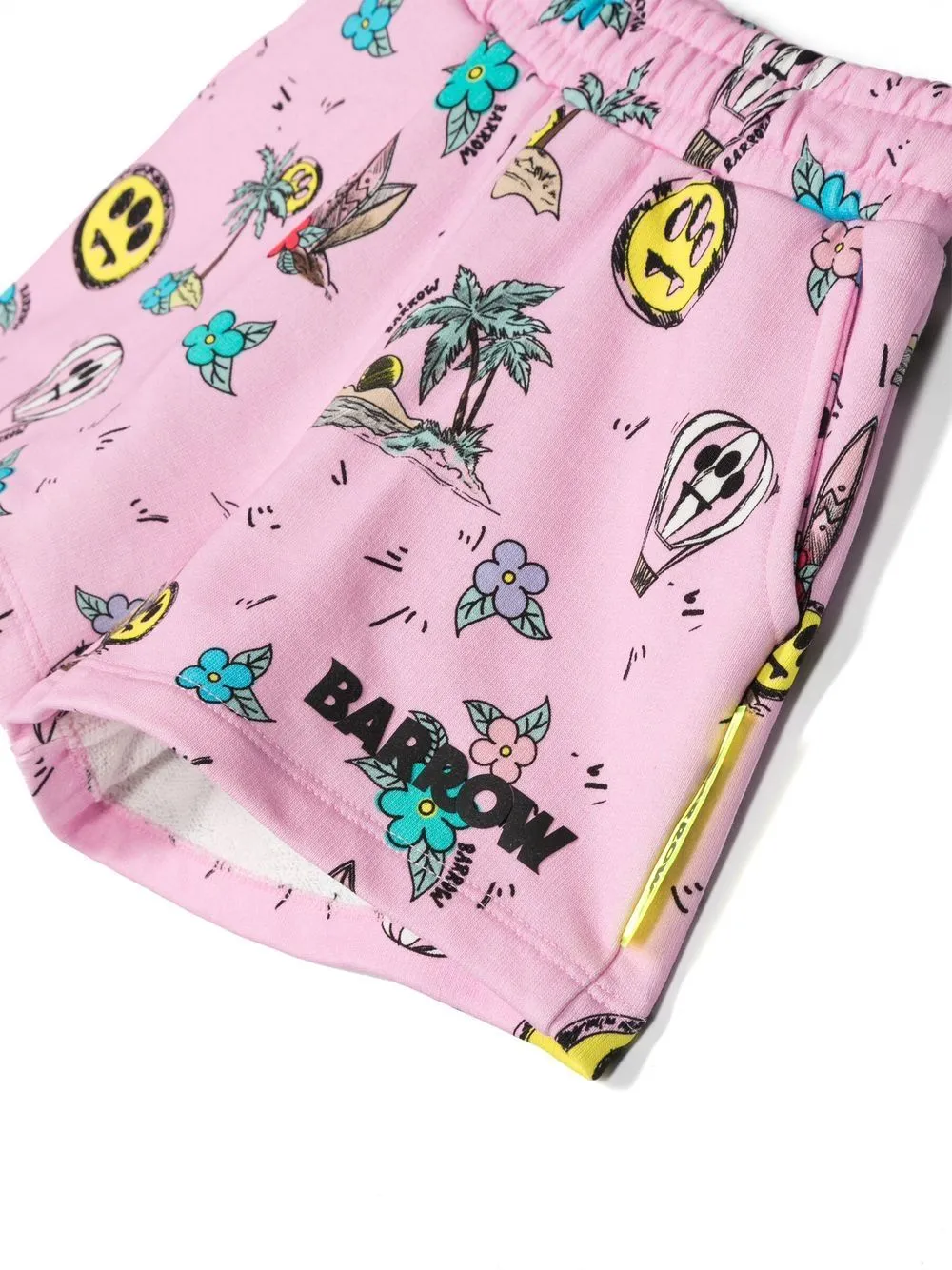 Graphic-Print Track Shorts