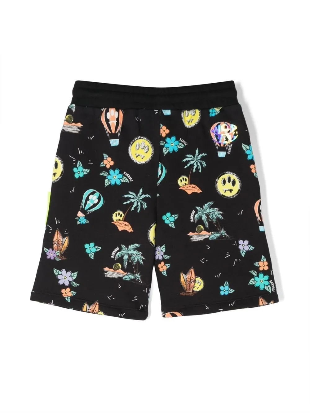 Graphic-Print Track Shorts