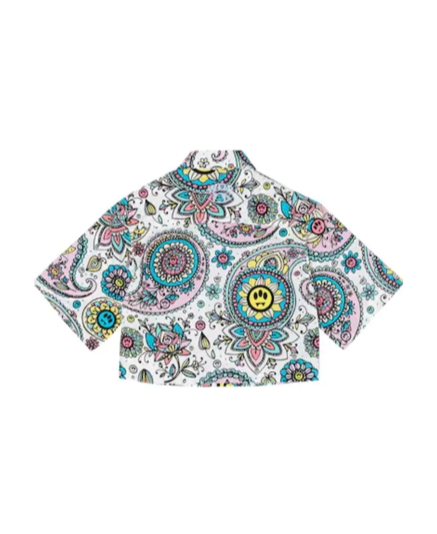 Paisley Print Short-Sleeved Shirt