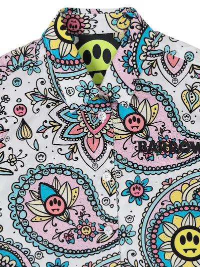 Paisley Print Short-Sleeved Shirt