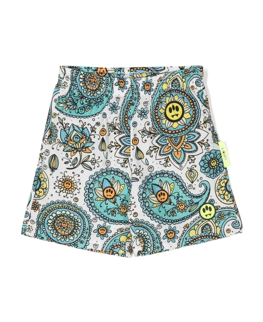 Paisley-Print Swim Shorts