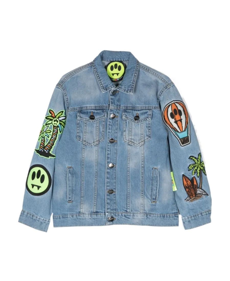 Embroidered Patch Denim Jacket