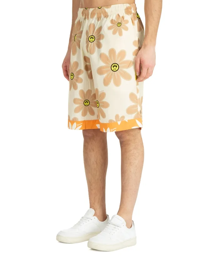 Floral Printed Elasticated Waistband Shorts