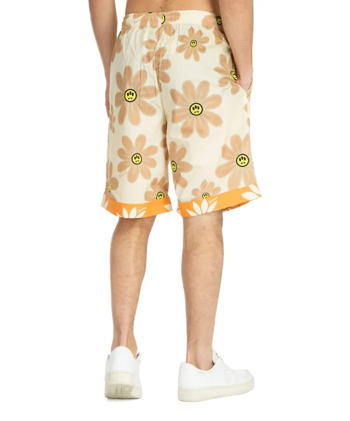 Floral Printed Elasticated Waistband Shorts