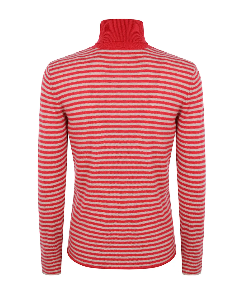 Striped Roll-Neck Knitwear