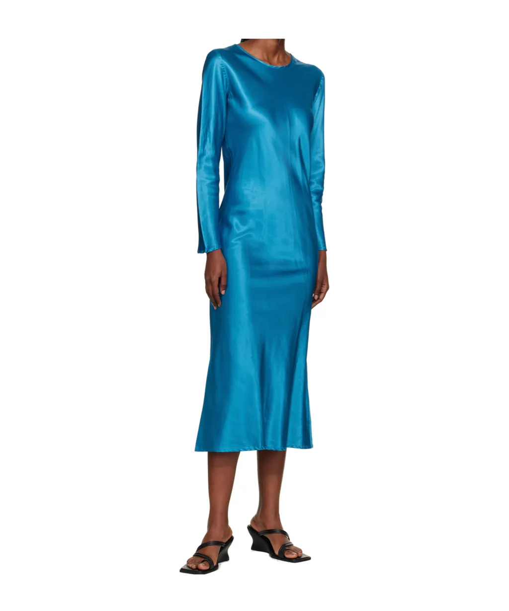 Round Neck Long Sleeve Dress