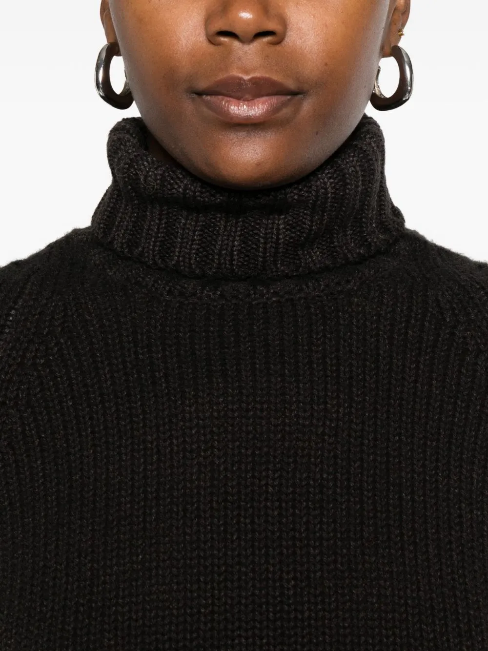 Ribbed Turtleneck Sweater