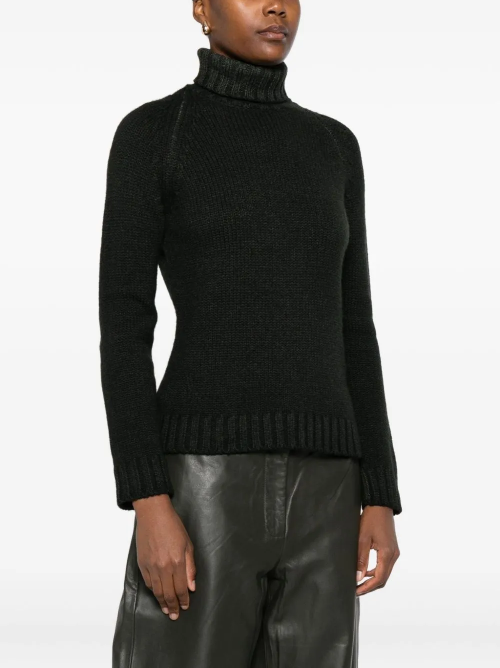 Ribbed Turtleneck Sweater