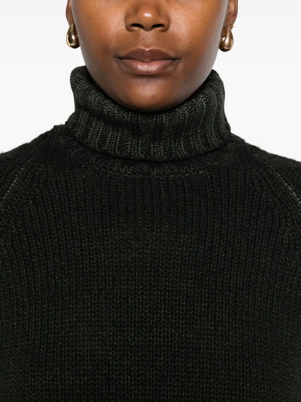 Ribbed Turtleneck Sweater