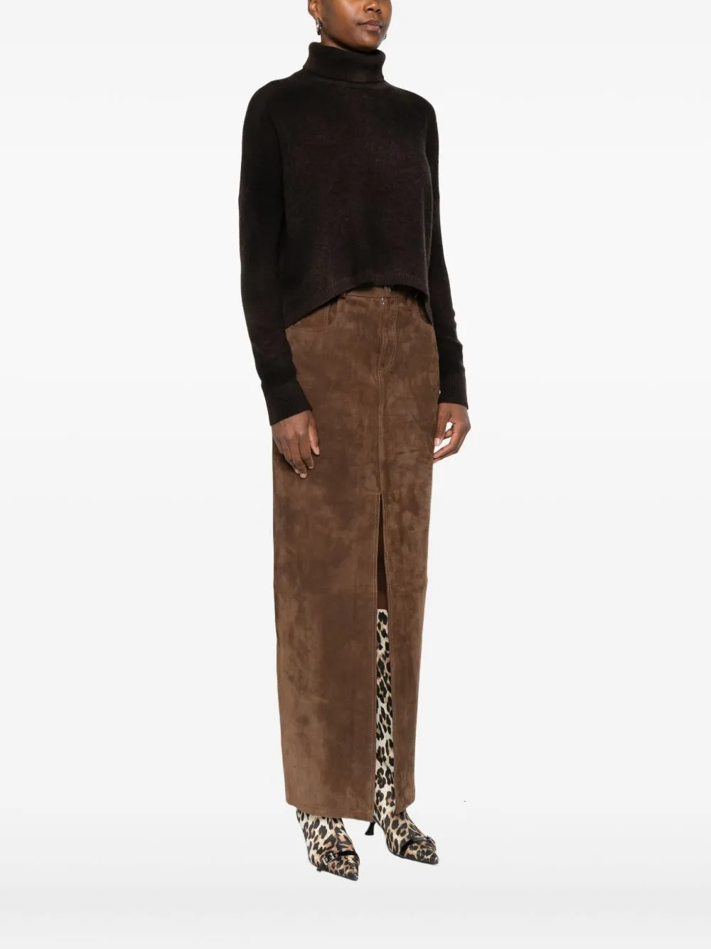 Ribbed Turtleneck Sweater