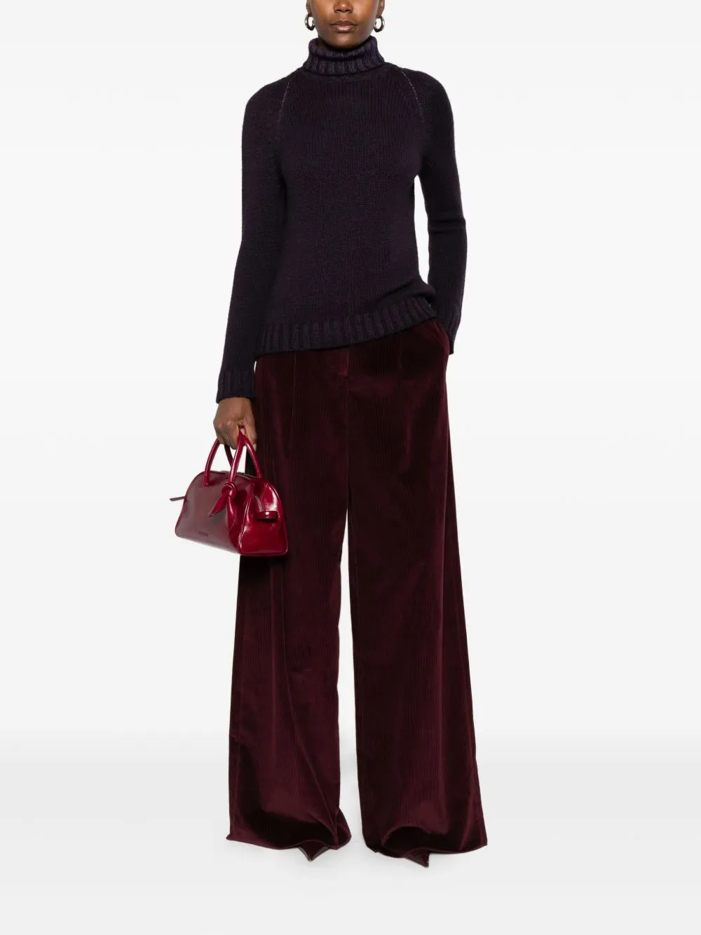 Ribbed Turtleneck Sweater