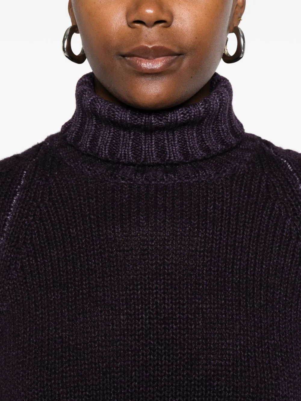 Ribbed Turtleneck Sweater