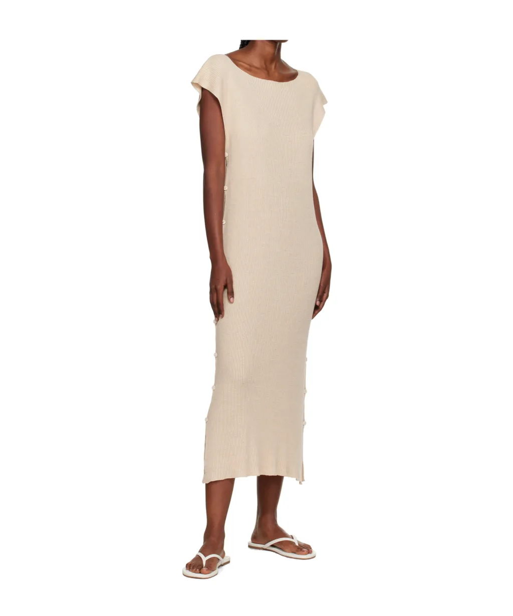 Boat Neck Knit Dress