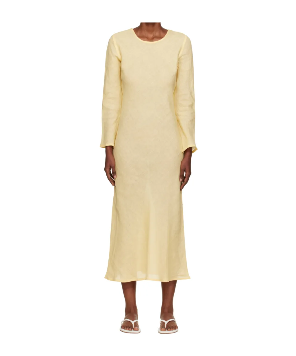 Round Neck Long Sleeve Dress