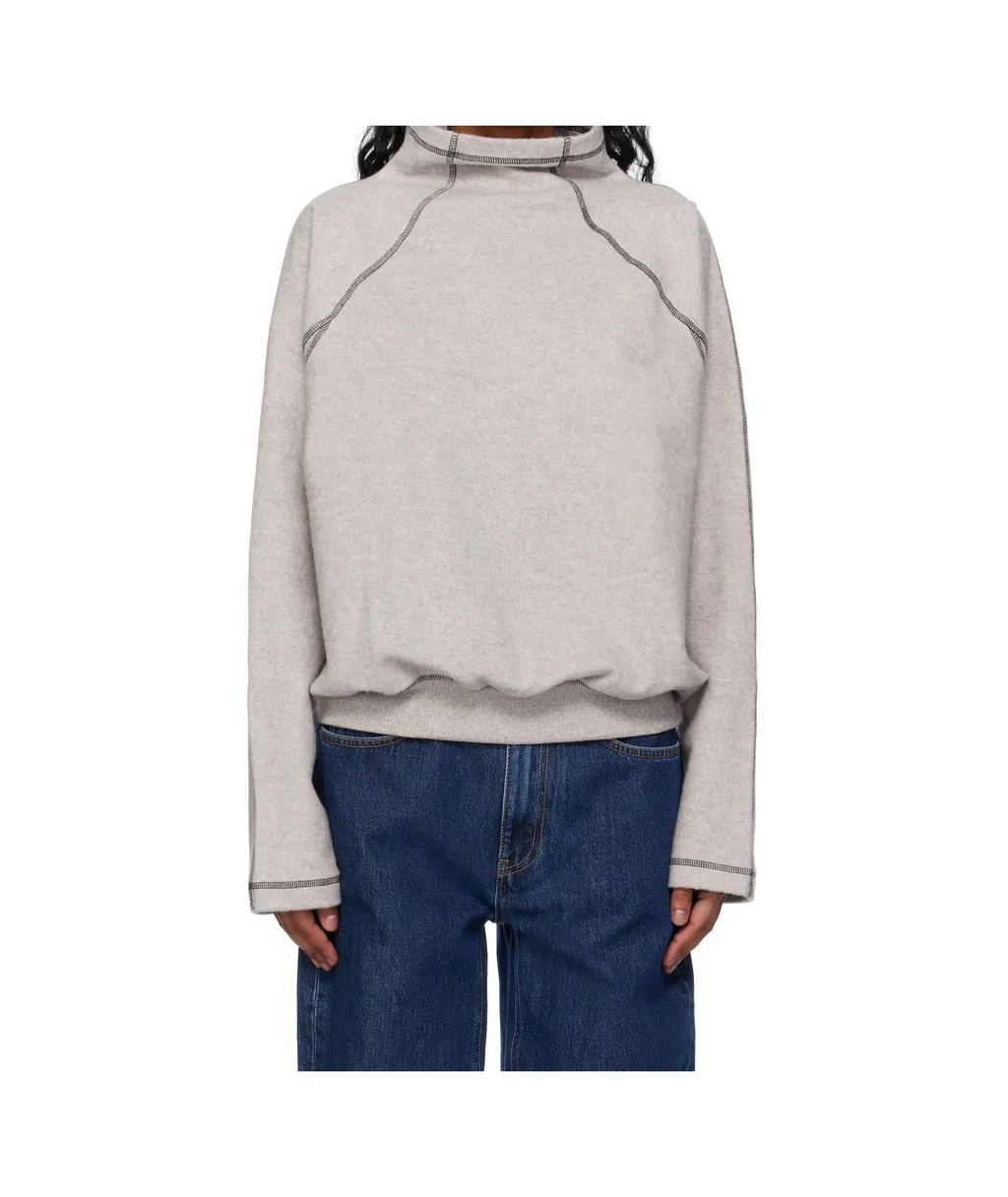 Contrast-Stitch Sweatshirt