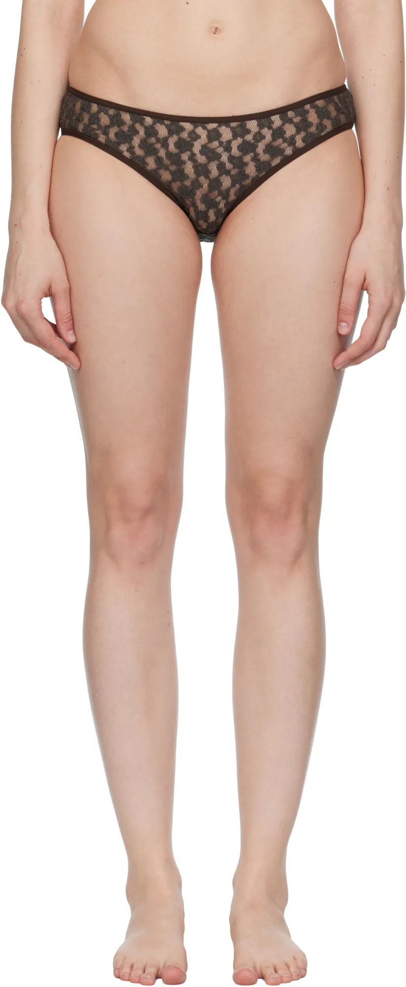 Transparent Elastic Lace Briefs