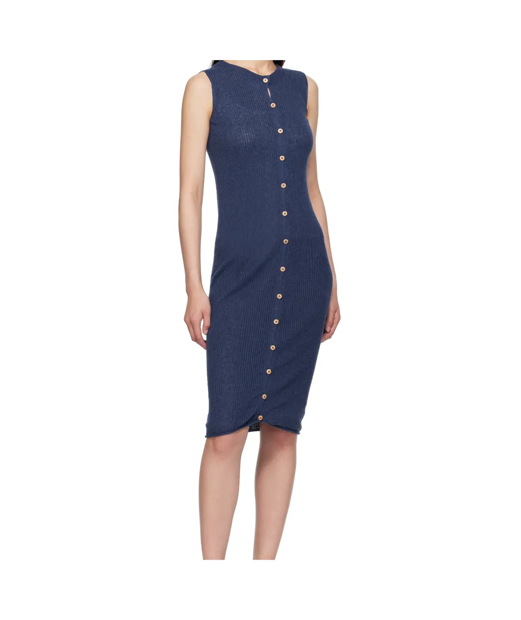 Round Neck Sleeveless Dress