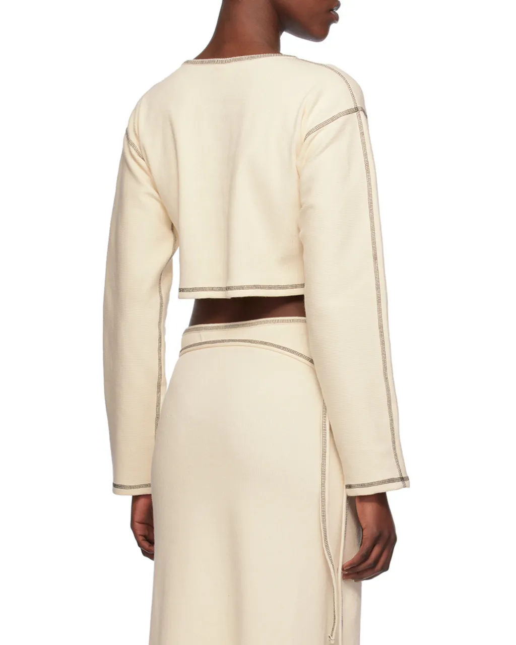 Round Collar And Long-Sleeved T-Shirt