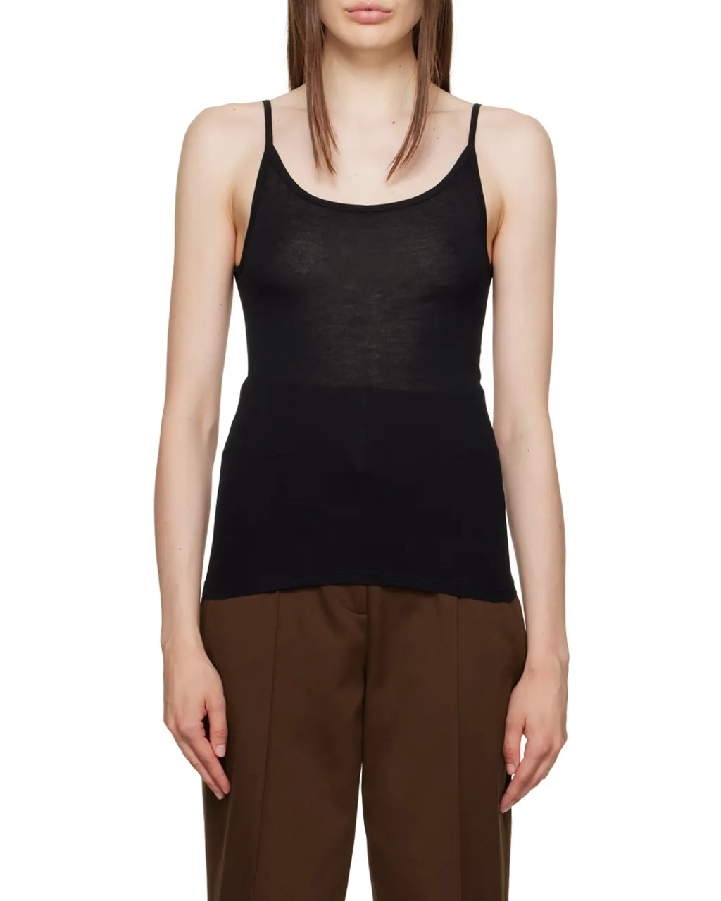 Low Round Neck Vest