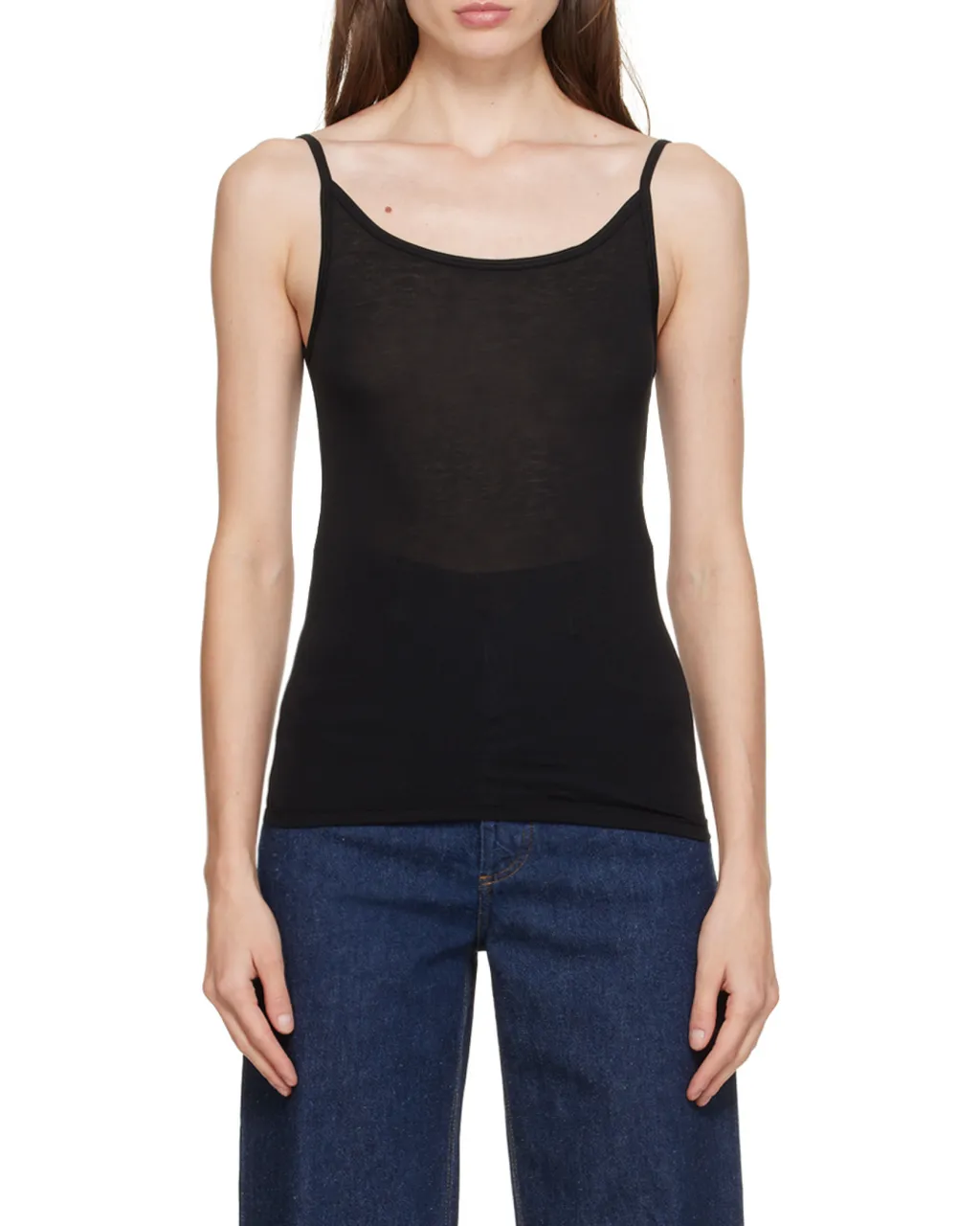 Low Round Neck Vest