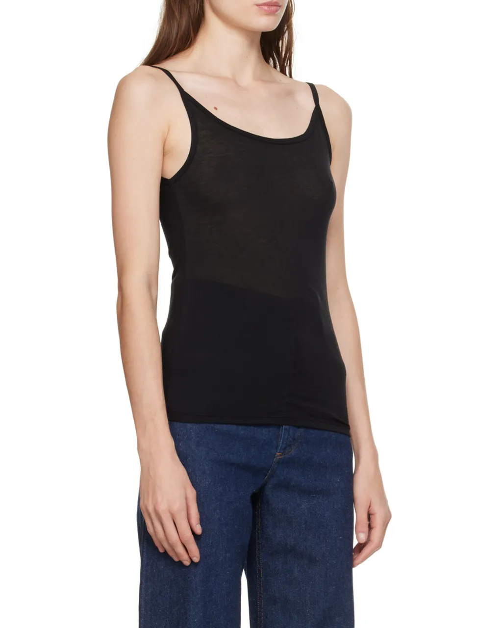 Low Round Neck Vest