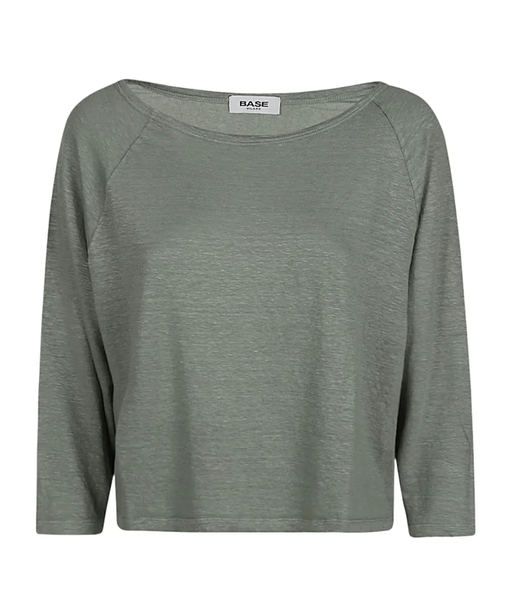 Long-Sleeved Knitted T-Shirt