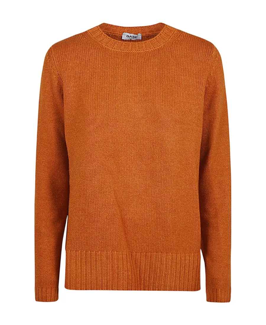 Long-Sleeved Round Neck Sweater