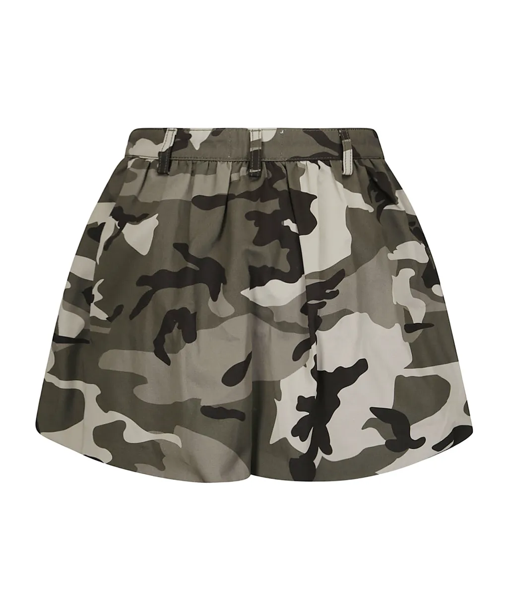 Camouflage Print Skirt