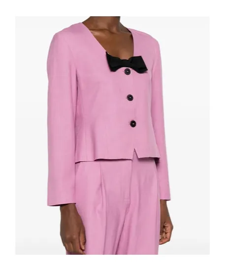 Bow-Detailing Jacket