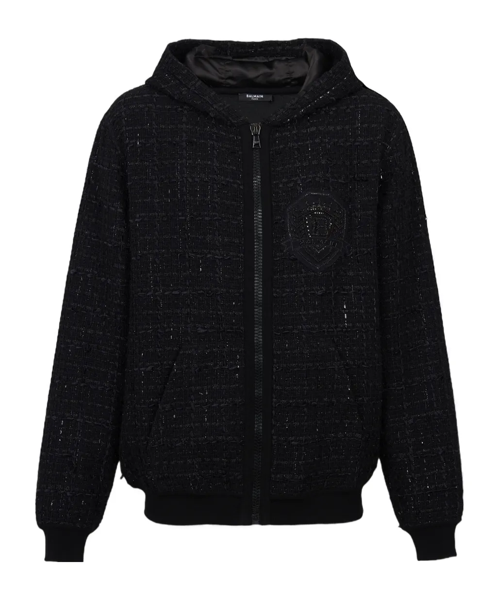 Tweed Hooded Jacket