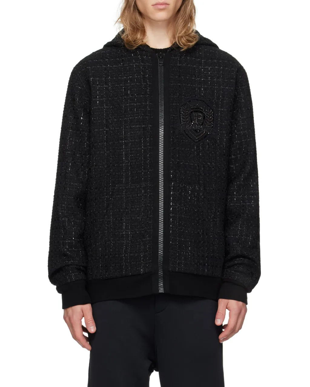 Tweed Hooded Jacket