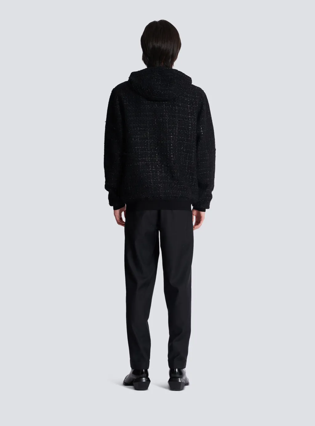 Tweed Hooded Jacket